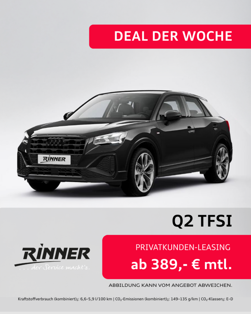 Autohaus Rinner_Angebote_Deal der Woche_Audi Q2
