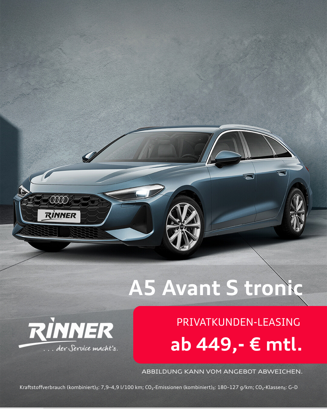 Autohaus Rinner_Audi_A5 Avant_Privatkundenleasing_attraktive Angebote