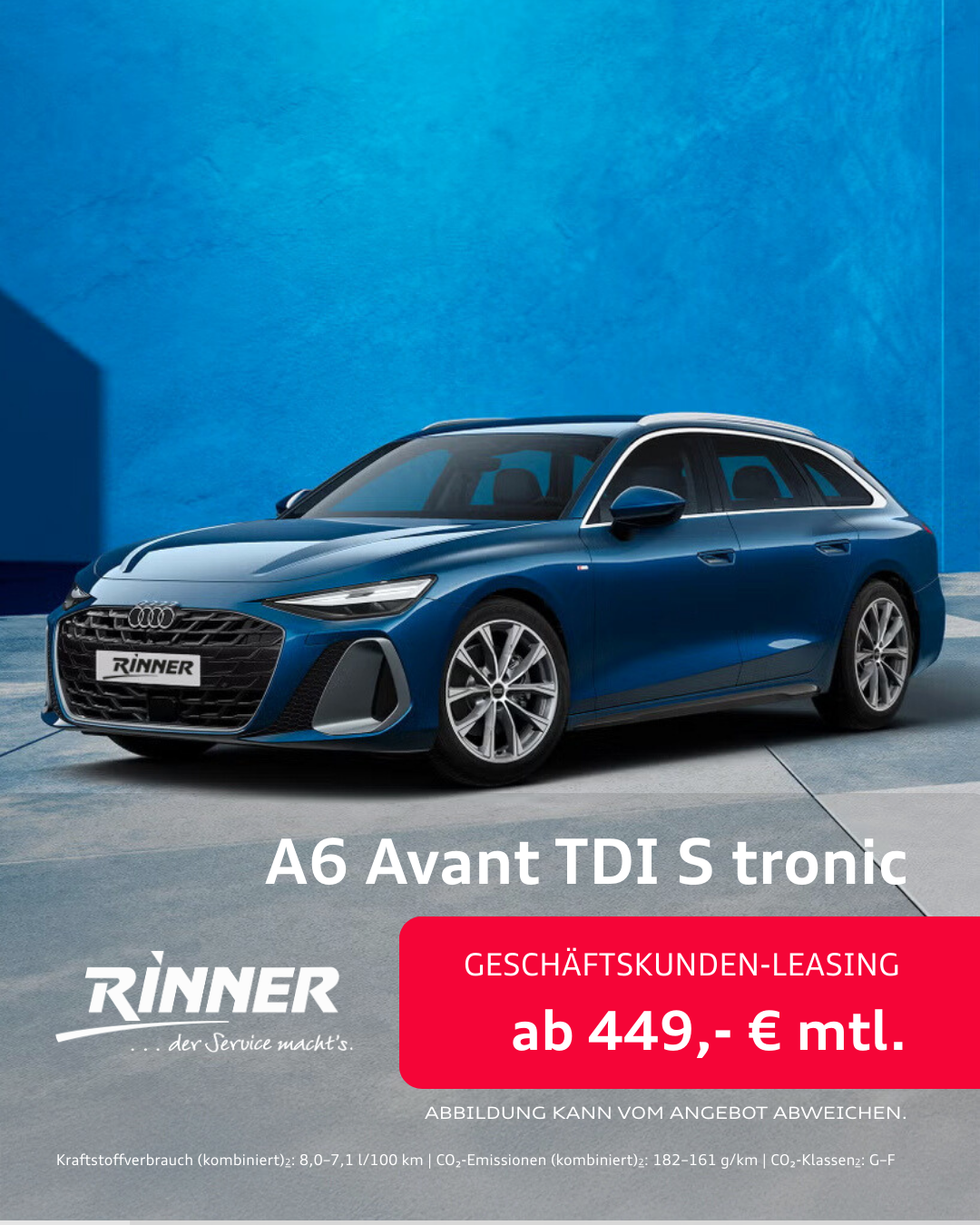 Autohaus Rinner_Audi_A6 Avant TDI S tronic_Geschäftskundenleasing_attraktive Leasingangebote
