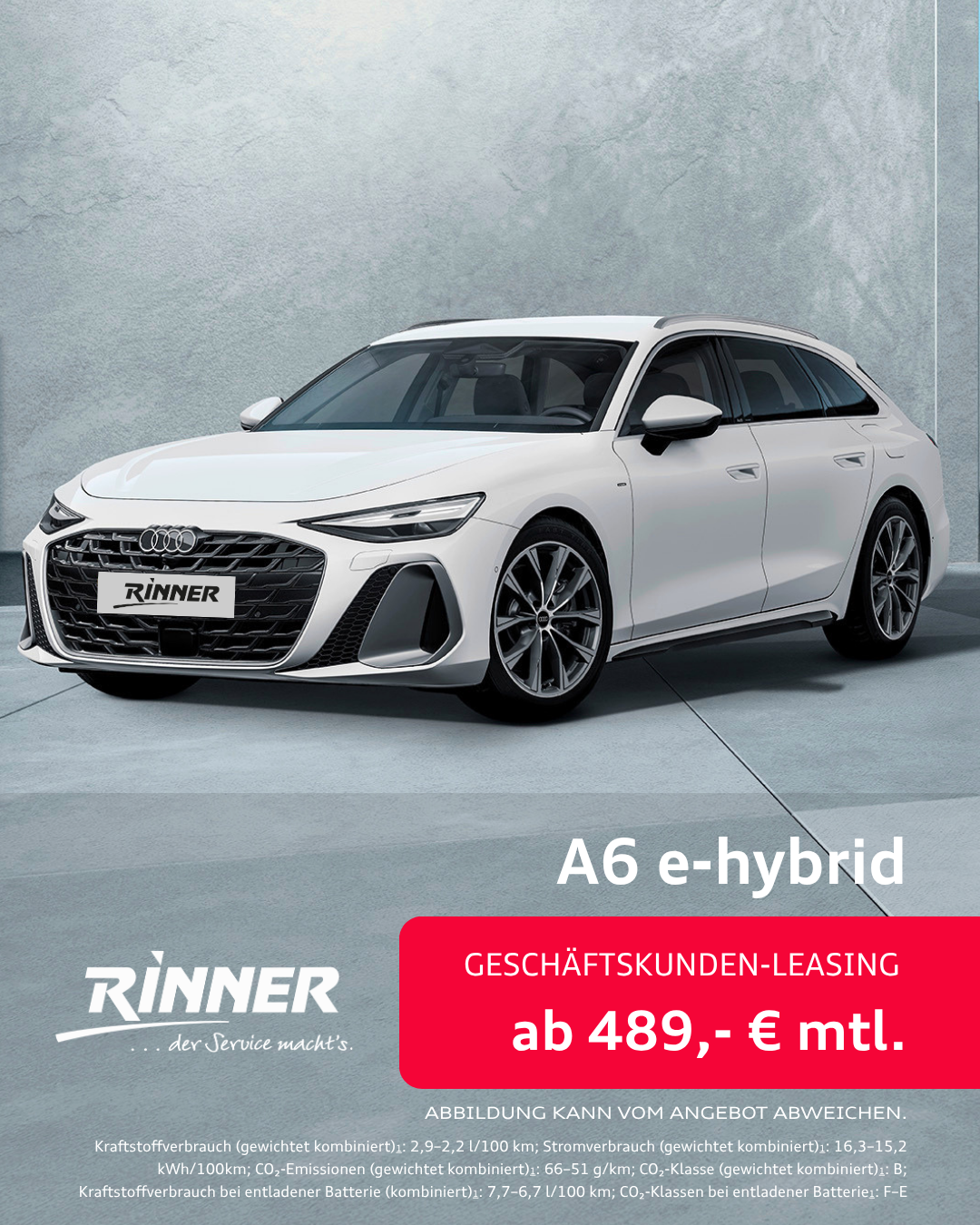 Audi A6 Avant e-hybrid_Businessleasing_Autohaus Rinner_Bad Tölz