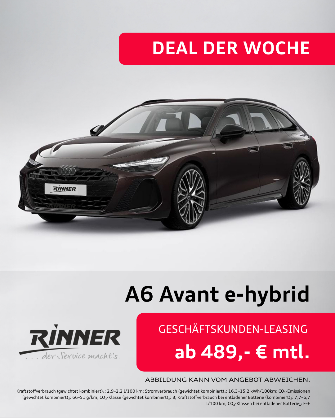 Deal der Woche_Audi A6 Avant e-hybrid_Autohaus Rinner_Bad Tölz