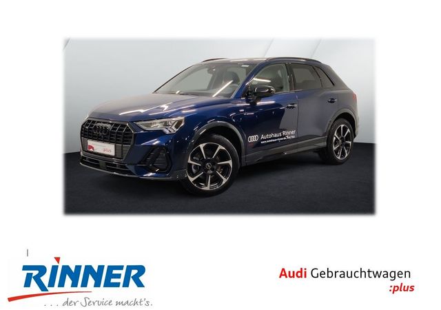 AUDI Q3 40 TFSI quattro S line/SONOS/PANO/MATRIX-LED, Navarrablau Metallic AUDI Q3 40 TFSI quattro S line/SONOS/PANO/MATRIX-LED, Navarrablau Metallic