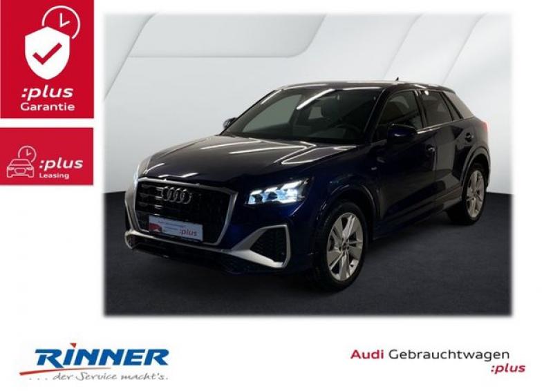 AUDI  Q2 35 TFSI 2xS line/Matrix/RFK/AHK abnehmbar/GRA, Navarrablau Metallic