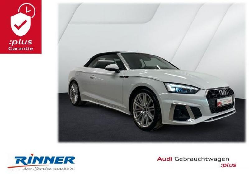 AUDI  A5 Cabriolet 40 TFSI quattro 2xS line/Matrix/HUD, Gletscherweiß Metallic