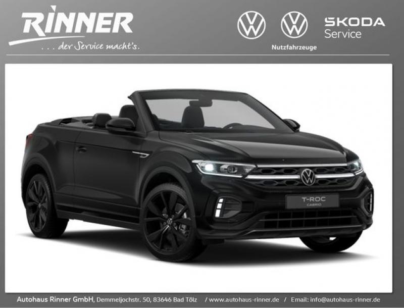 VW  T-Roc Cabriolet R-Line 1,5TSI 110KW DSG Navi/AHK, Deep Black Perleffekt