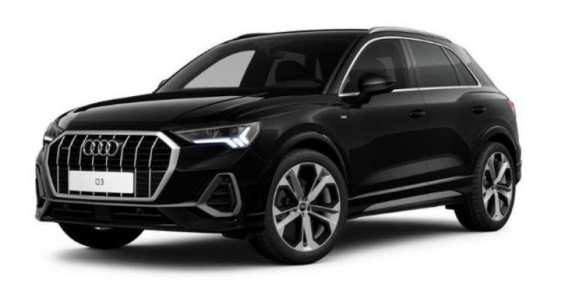 AUDI  Q3 40 TFSI quattro 2xS line+LED+Standhzg+ACC+AVC, Mythosschwarz Metallic