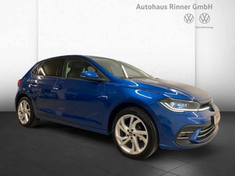 VW  Polo Style 1,0l TSI 70kW/Navi/LED/IQ-Drive/LM/, Reef Blue Metallic