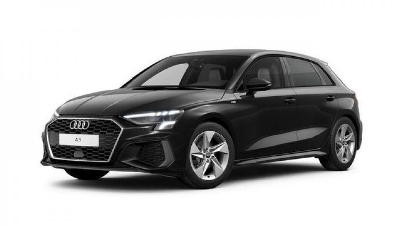 AUDI  A3 Sportback 35 TFSI 2xS line+LED+Navi+AVC+, Mythosschwarz Metallic