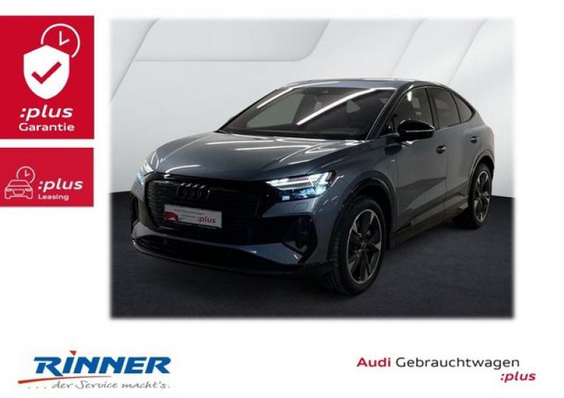 AUDI  Q4 Sportback 55 e-tron quattro 2xS line+Pano+HUD, Geysirblau Metallic