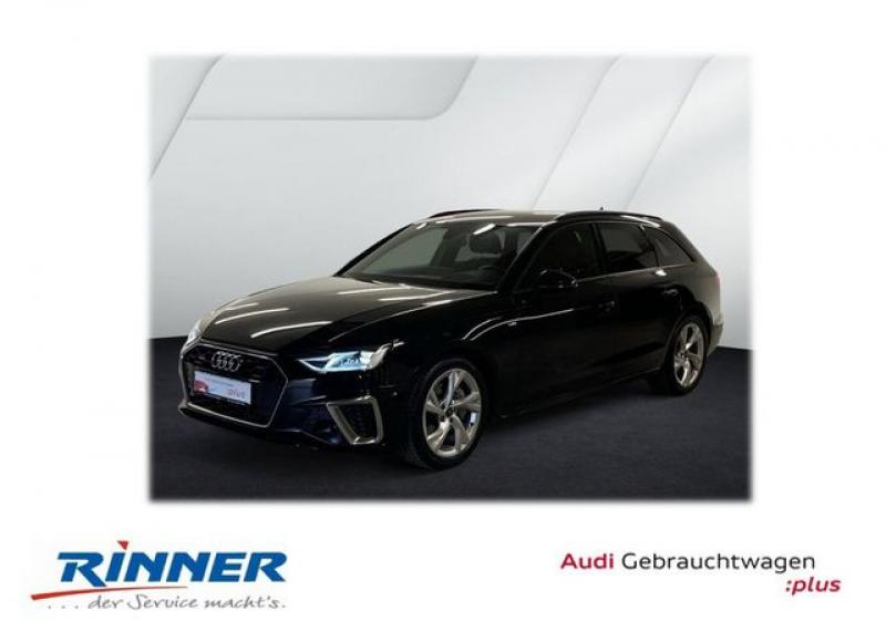 AUDI  A4 Avant 40 TDI quattro S line+LED+ACC+RFK+HUD, Mythosschwarz Metallic