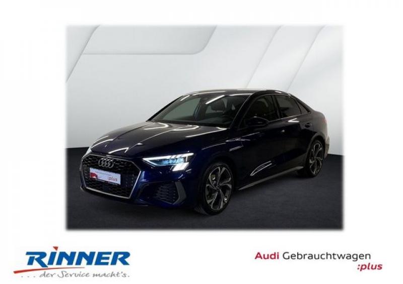 AUDI  A3 Limousine 30 TFSI S line+Matrix+RFK+Parkass., Navarrablau Metallic