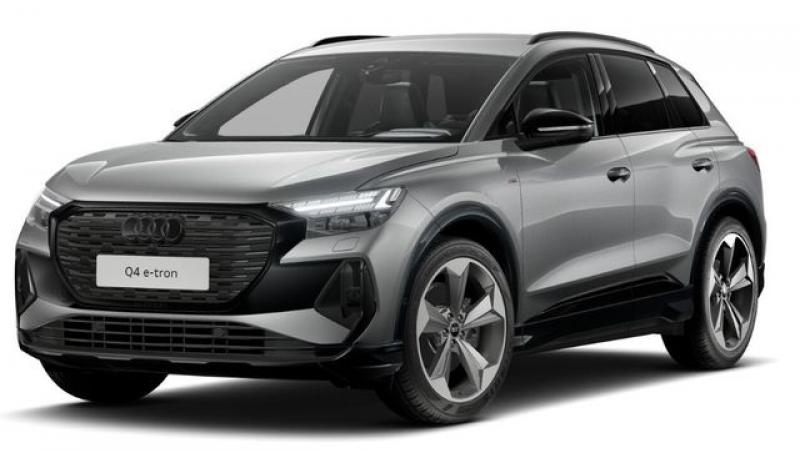 AUDI  Q4 e-tron 55 quattro S line+Matrix+Dynamik+A-HUD, Taifungrau Metallic