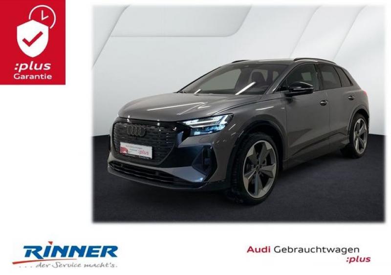 AUDI  Q4 e-tron 55 quattro S line+Matrix+Dynamik+A-HUD, Taifungrau Metallic