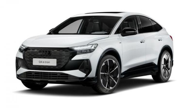 AUDI  Q4 e-tron Sb 55 e-tron quattro Pano/SONOS/ACC, Gletscherweiß Metallic