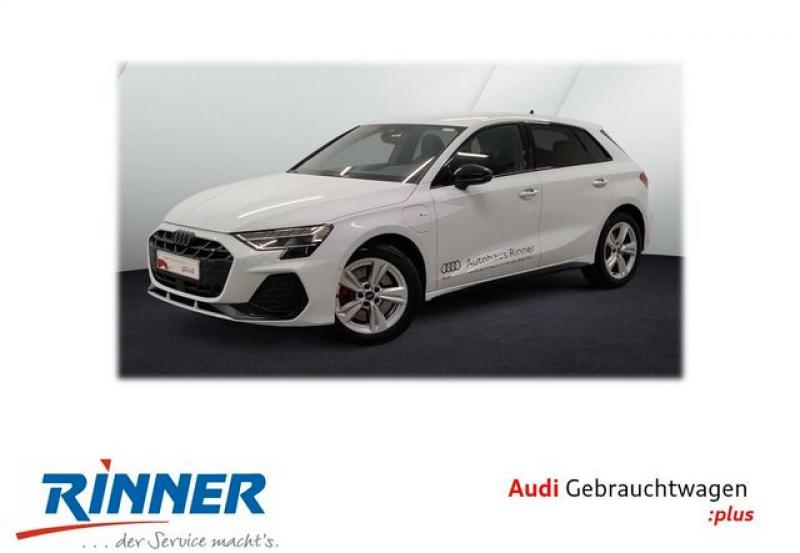AUDI  A3 Sportback 45 TFSI e S line/ACC/Matrix-LED/HuD, Gletscherweiß Metallic